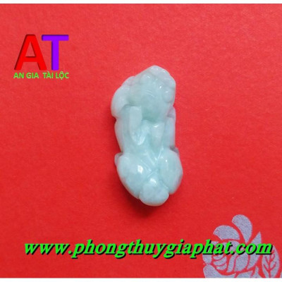 Mặt dây chuyền tỳ hưu cẩm thạch trắng