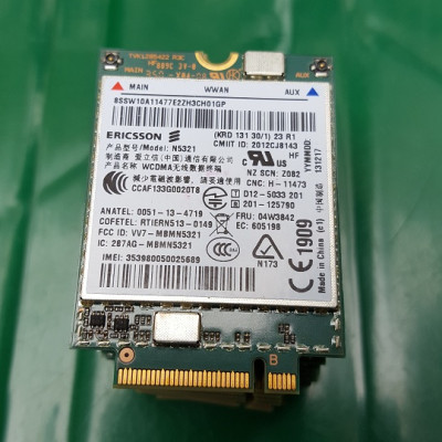 Card WWAN 3G Ericsson N5321 dùng cho các dòng laptop Lenovo Thinkpad X240,X250,T440,T450s,W540,W550 - Card mạng 3G - Hàng nhập khẩu