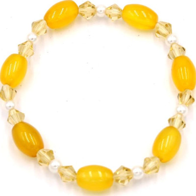 Chuỗi tay đá thạch anh vàng FSVV3