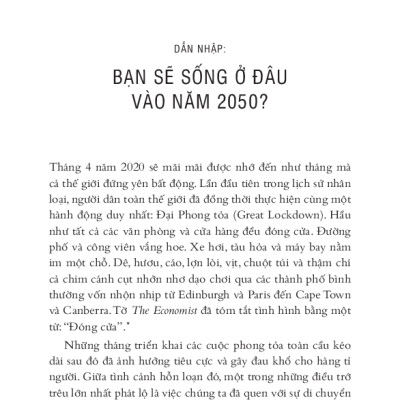 Sách - Dịch Chuyển - Bạn Sẽ Sống Ở Đâu Năm 2050?