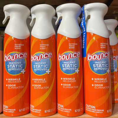 Xịt thơm và làm thẳng quần áo Bounce 3 in 1 của Mỹ chai 275g