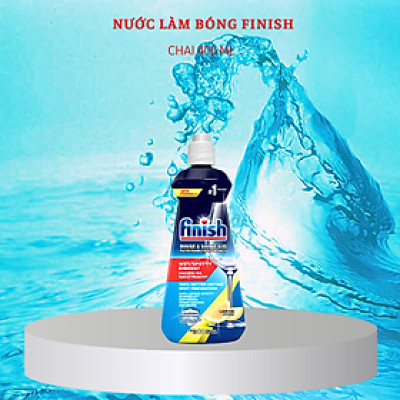 Nước làm bóng Finish 1600ml, 800ml dung dịch dầu làm bóng bát chén finish dùng cho máy trợ xả, trợ xấy khô, bóng bát