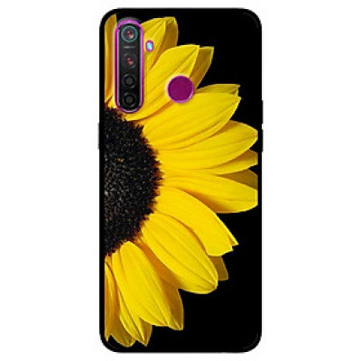 Ốp lưng dành cho Realme 6i mẫu Hoa Hướng Dương Nền Đen
