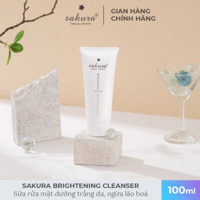 Sữa Rửa Mặt Trắng Da Sakura Brightening Cleanser (100ml)
