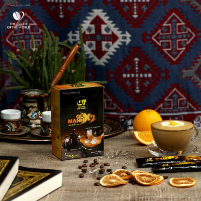 Trung Nguyên Legend - Cà phê sữa hòa tan G7 3in1 gu mạnh - Hộp 12 gói x 25gr
