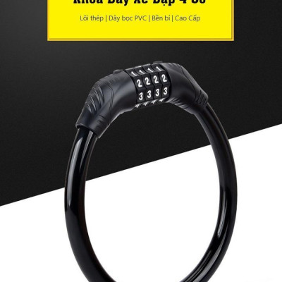 Khóa xe đạp xe máy chống trộm kết hợp mã số, khóa mật khẩu an toàn