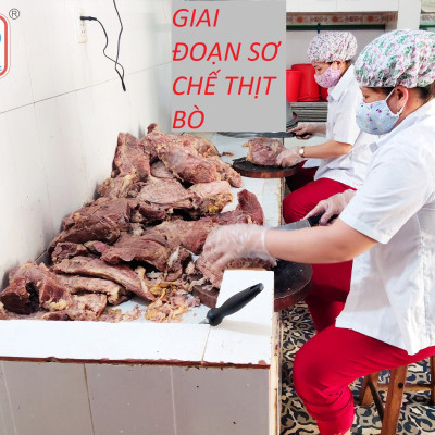 Quà Tết 2023 cho Sếp, đối tác làm ăn. Combo 2 hộp khô bò miếng (lát) hiệu Thu Ba chính hãng 500gr x 2=1kg, quà Tết, sinh nhật, ăn vặt, picnic