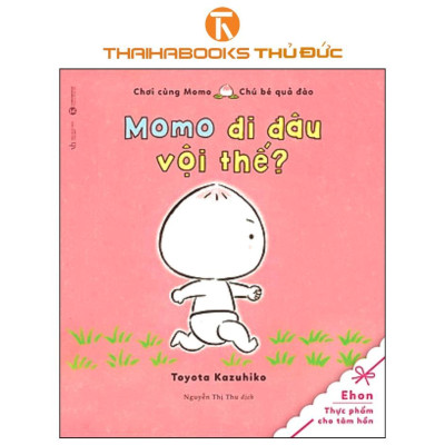 Sách - Chơi Cùng Momo - Chú Bé Quả Đào: Áp Má + Nhào Bùn + Xích Đu + Đi Đâu Vội Thế - Thái Hà Books