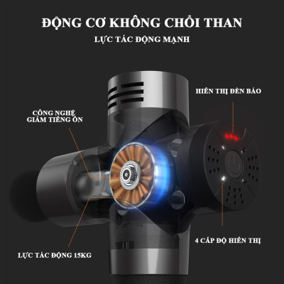 Máy Massage Cầm Tay Chuyên Nghiệp Mỹ Booster PRO 3 - 126W - Dòng Cao Cấp