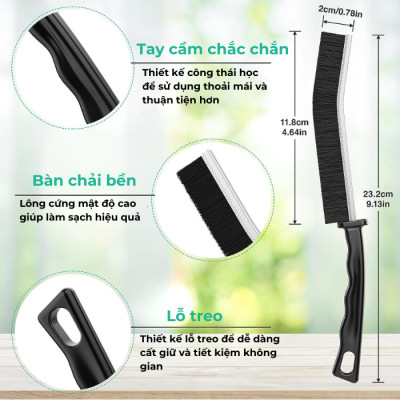 Combo Dọn Nhà 4 Món : Chổi Chà Cọ Nhà Vệ Sinh + Chổi Quét Trần Nhà + Bàn Chải Khe Hở Góc Cạnh + Khăn Lau Xe Ô Tô Cao Cấp