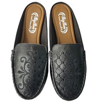 Dép Sục Nữ Da Bò Thật BIGGBEN Cao Cấp SBN60