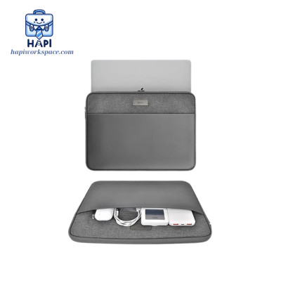 Túi đựng Laptop WiWU Minimalist Laptop Sleeve Wi-MLS 14/16 inch: Mỏng nhẹ, chống thấm, ngăn phụ kiện