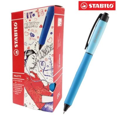 Hộp 10 Bút bi gel STABILO Palette 268 XF 0.5mm (GP268XF/10) - Đỏ