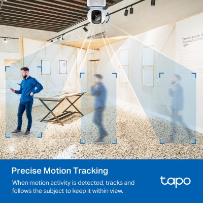 Camera trong nhà TP-Link Tapo C202 - Full HD 1080p, Quay quét 360, Đàm thoại 2 chiều - Hàng chính hãng