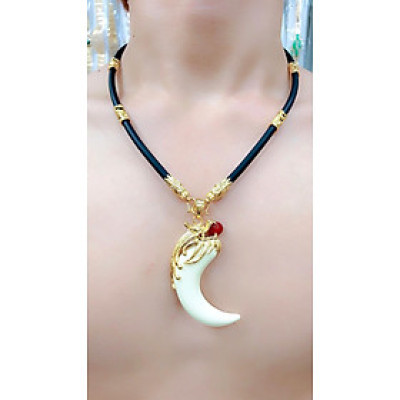 Dây chuyền nam cao su bọc rồng mạ vàng 24k DC04CD