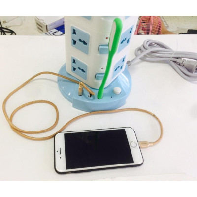 Ổ Cắm Điện Đa Năng 3 Tầng 12 Ổ Cắm 3 Cổng USB