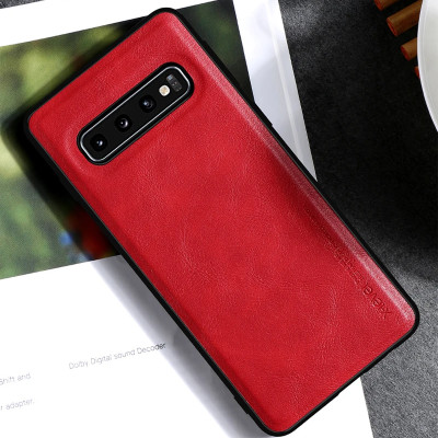 Ốp lưng da cho Samsung Galaxy S9, S9 Plus, S10, S10 Plus Ultra hãng X-level cao cấp viền mềm chống sốc - Hàng chính hãng