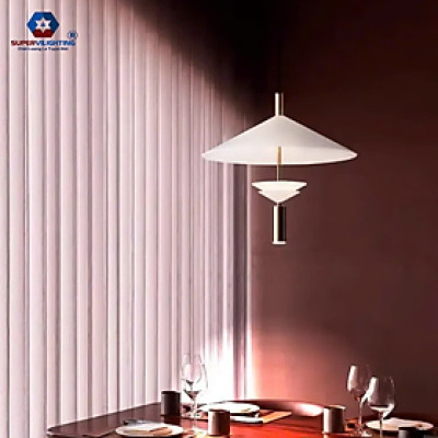 Đèn thả decor phòng khách phòng ngủ quán cafe D36cm 3 màu trang trí trần đẹp NHIEUTANG BH 24 tháng