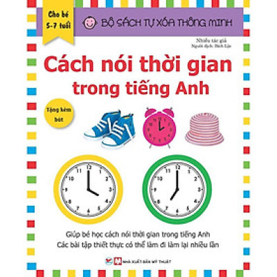 Sách - Bộ Sách Tự Xóa Thông Minh - Cách Nói Thời Gian Trong Tiếng Anh - Tân Việt Books
