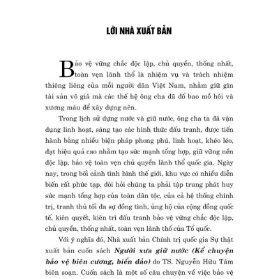 Người xưa giữ nước ( Kể chuyển bảo vệ biên cương,biển đảo)