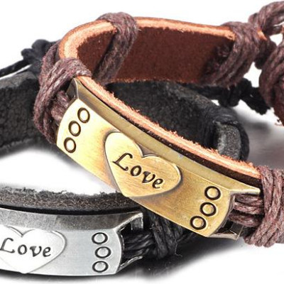 Vòng tay nam da phong cách