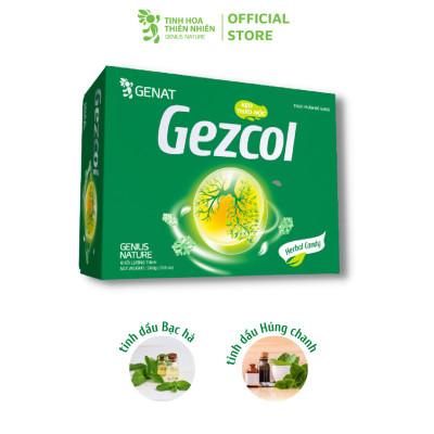 Kẹo thảo mộc Gezcol (hộp 100 viên) - Genat