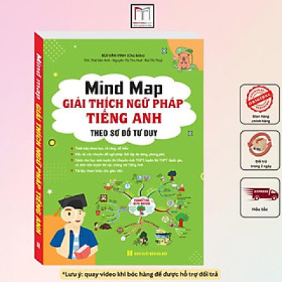 Sách Màu - Mind Map Giải Thích Ngữ Pháp Tiếng Anh Theo Sơ Đồ Tư Duy - Bìa Mềm - Minh Thắng