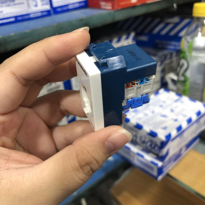 Ổ mạng Cat6 Panasonic WEV-24886SW dòng Wide - Hàng chính hãng