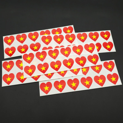 Bộ 5 Sticker Hình Lá Cờ Việt Nam - HFP 3
