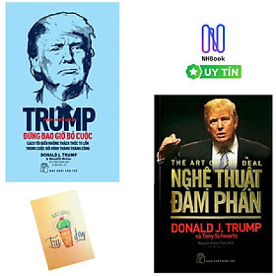 Combo D.Trump. Nghệ Thuật Đàm Phán và D. Trump - Đừng Bao Giờ Bỏ Cuộc ( Tặng Kèm Sổ Tay )