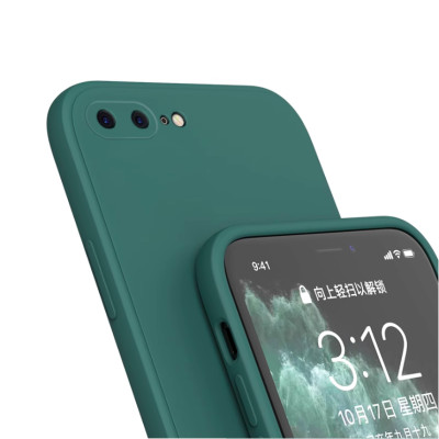 Ốp lưng silicon case cho iPhone 7 Plus , 8 Plus chống bám bẩn mặt lưng siêu mềm mịn, có gờ bảo vệ camera - hàng nhập khẩu