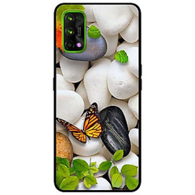 Ốp lưng dành cho Realme 7 Pro mẫu Sỏi Trắng và Bướm