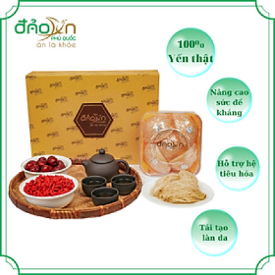 Yến sào Đảo Yến Phú Quốc - Tổ yến Hồng tinh chế nguyên sợi - Hỗ trợ sức khỏe - Tăng sức đề kháng, hệ miễn dịch - Tổ yến cho bé