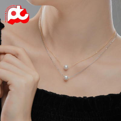 Dây chuyền nữ titan thời trang thép không gỉ trangsucpt có 3 màu sắc DCNUT26