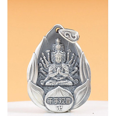 Charm bạc hình phật bản mệnh treo - Ngọc Quý Gemstones