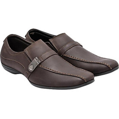 Giày Da Nam Huy Hoàng HT7111 - Nâu