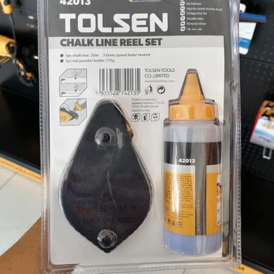 CUỘN DÂY PHẤN 30M CÓ THƯỚC THỦY TOLSEN 42013 - HÀNG CHÍNH HÃNG