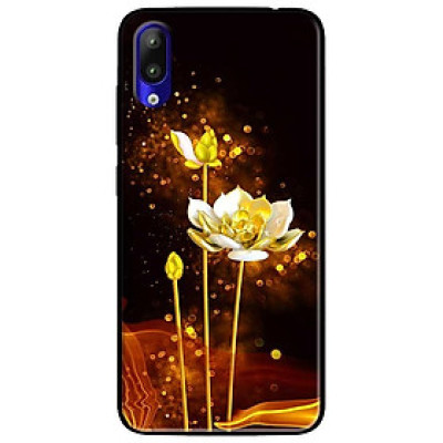 Ốp lưng dành cho Vsmart Start mẫu Sen Trắng Vàng 2