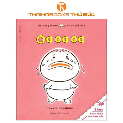 Sách - Chơi Cùng Momo - Chú Bé Quả Đào: Oa Oa Oa + Tập Làm Sumo + Cọ Má Nào + Dắt Bò Đi Dạo - Thái Hà Books