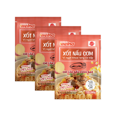 [Tặng 1 Gói] Combo 7 Gói Xốt Nấu Cơm Hương Vị Ngọt Khoai Lang Và Bắp -  Nisshin Seifun Welna Shop
