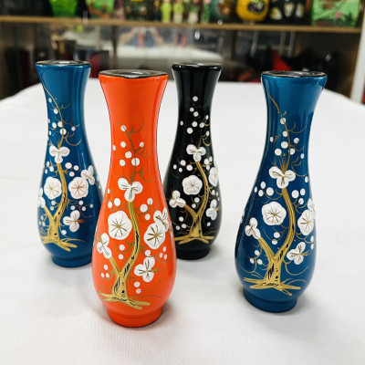 Bình Sơn Mài Nhí 14*5 cm Cao Cấp Thanh Bình Lê cắm hoa, trang trí kệ, bàn làm việc, quà tặng ý nghĩa