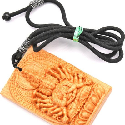 Vòng cổ mặt gỗ hoàng đàn phật - Thiên Thủ Thiên Nhãn - tuổi Tý