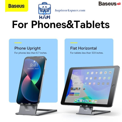 Đế tản nhiệt kim loại hàng chính hãng Baseus BS-LVN023-2P-GY nhỏ gọn nhất, chất liệu cao cấp