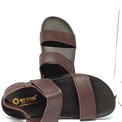 Dép quai hậu nam Huy Hoàng màu nâu HT7792