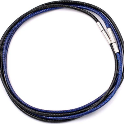 Combo 2 sợi dây vòng cổ cao su - đen + xanh dương DCSEXD1