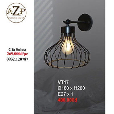 AZP - ĐÈN ỐP VÁCH / ĐÈN TRANG TRÍ / ĐÈN TREO TƯỜNG PHÒNG KHÁCH, PHÒNG NGỦ, NHÀ HÀNG, KHÁCH SẠN AZP-VT17 phong cách đương đại, hàng nhập khẩu AZP