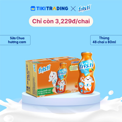 Thùng Fristi Hương Cam 48x80ml