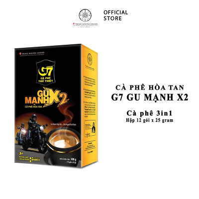 Trung Nguyên Legend - Cà phê sữa hòa tan G7 3in1 gu mạnh - Hộp 12 gói x 25gr