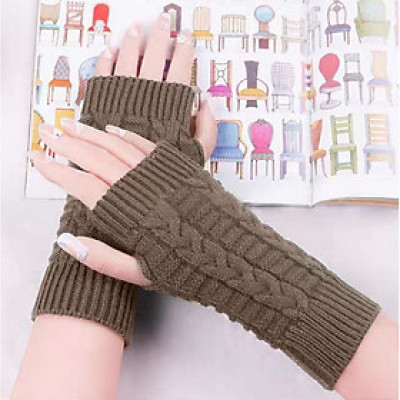 Găng Tay Len nữ Bao Tay nữ len hở ngón -dona21012106