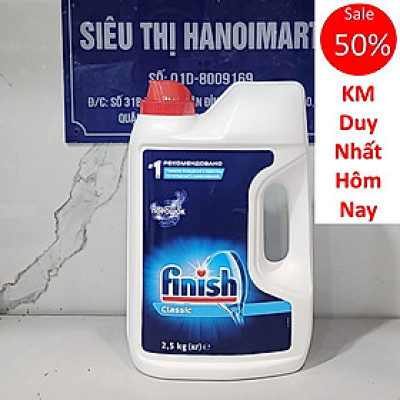 COMBO bột rửa bát Finish 2.5 kg+Muối Ludwik 1.5kg kg+Nước làm bóng Ludwiik 500ml dùng cho máy rửa bát